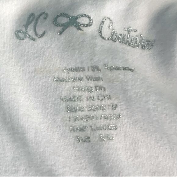 LC Couture White Rhinestone Embellished Tank Top Size Small - Picture 8 of 10